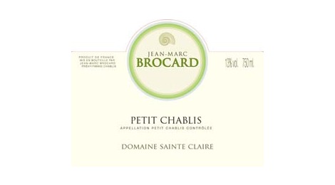  	 	PETIT CHABLIS Domaine Sainte Claire 2008 