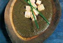 Crème de lentilles aux dés de foie gras