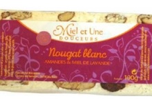 Nougat Blanc amandes et miel de lavande 100g