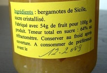 confiture de bergamote