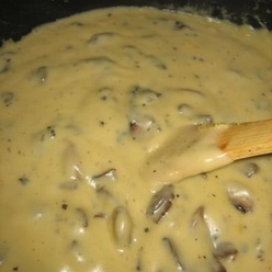 Sauce normande avec champignons