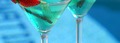 Des cocktails bleu lagon
