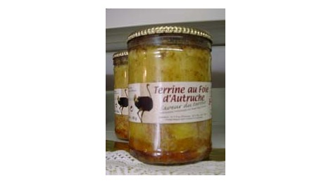 Terrine de foie d'autruche