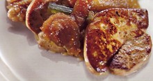 Foie gras poelé au vinaigre de miel