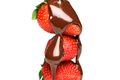 Du chocolat coulant sur des fraises juteuses....un dessert aussi sensuel à regarder qu'à savourer !