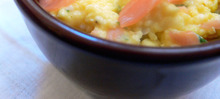 Oeufs brouillés au saumon fumé