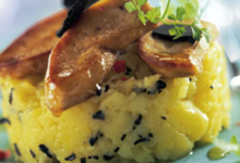 Parmentier de Pommes de terre et foie gras poêlé