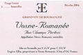 Vosne-Romanée "Aux Champerdrix", 6 bouteilles