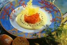 Tartare de saumon à la crème d'Ossau-Iraty