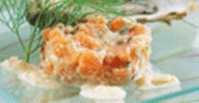 Tartare de saumon fumé et huîtres chaudes à la crème de Noilly Prat