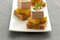 Bouchée de foie gras à la mangue caramélisée