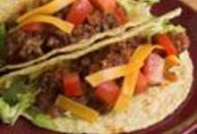 Tacos à la viande et au cheddar
