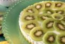 Cheesecake aux corn flakes et aux kiwis