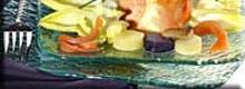 Parfait de ratte et vitelottes aux poissons fumés
