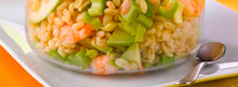 Salade de blé aux crevettes
