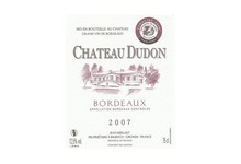 Etiquette Château DUDON Rouge 2007