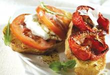 Bruschetta Tomates de France et mozzarella
