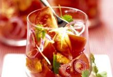 Salade de Tomates de France, poulet et gingembre