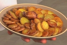 Sauter des pommes de terre