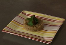Purée de topinambour à l'échalote