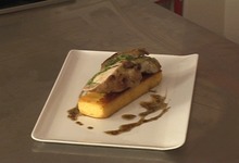 Râble de lapin au basilic, polenta crousti-moelleuse