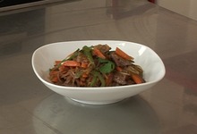 Wok de boeuf aux légumes