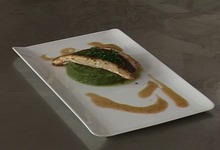 Filet de saint-pierre braisé aux haricots verts