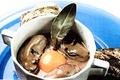 Œufs cocotte aux huîtres pochées