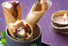 Cornets Croustillants au Foie gras et Figues