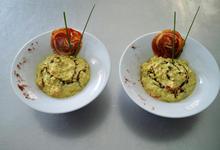 risotto au curry doux et queues d'écrevisses