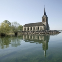 eglise de Champaubert sur le lac du Der
