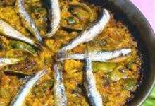 Paella de Boquerones y Espinacas (Paella anchois - épinards)
