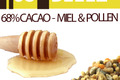 Tablette 68-BEEEZ (68% cacao - miel et pollen)