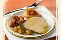 Foie gras et madeleine Dacquoise