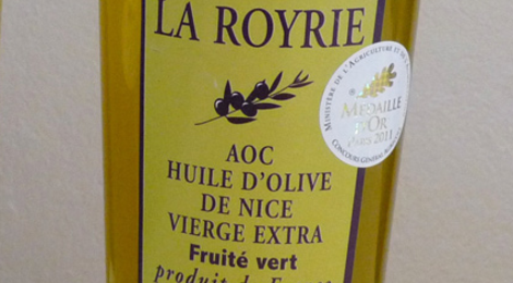 Huile d'olive fruité vert, domaine de la Royrie