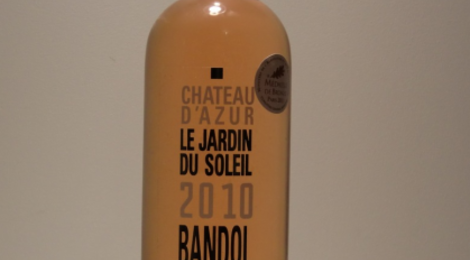 Bandol rosé 2010, château d'azur