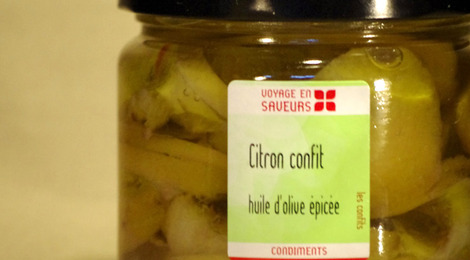 Citron confit huile d'olive épicée bio