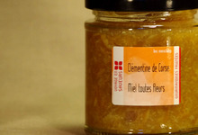 Confiture clémentine de Corse miel bio
