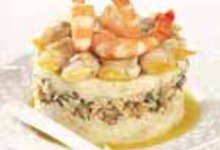 Ratte du Touquet aux crevettes et éclats de noix