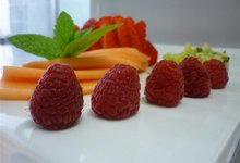 assiette de fruits frais 