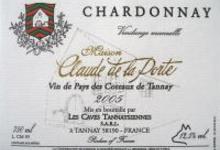 Vin de Pays des Coteaux de Tannay, maison Claude de la Porte