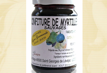 confiture de myrtilles sauvages
