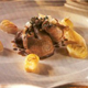 Pigeon de Bresse rôti en cocotte, adouci au sirop d'érable, gnocchis au safran et parmesan