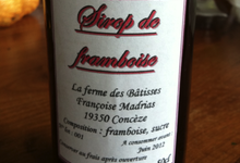 Sirop de framboises