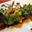 Assiette végétale, Lotte « Petit Bateau » et Ail Confit. 