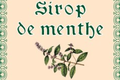 Sirop de Menthe 