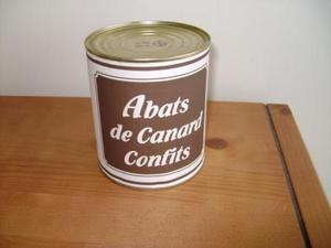 Abats de canards confits