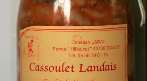 Cassoulet Landais aux Haricots Tarbais - bocal 1000 grs