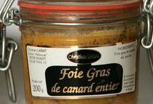 Foie Gras de canard entier 200 grs - bocal