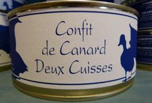 2 cuisses de canard confites